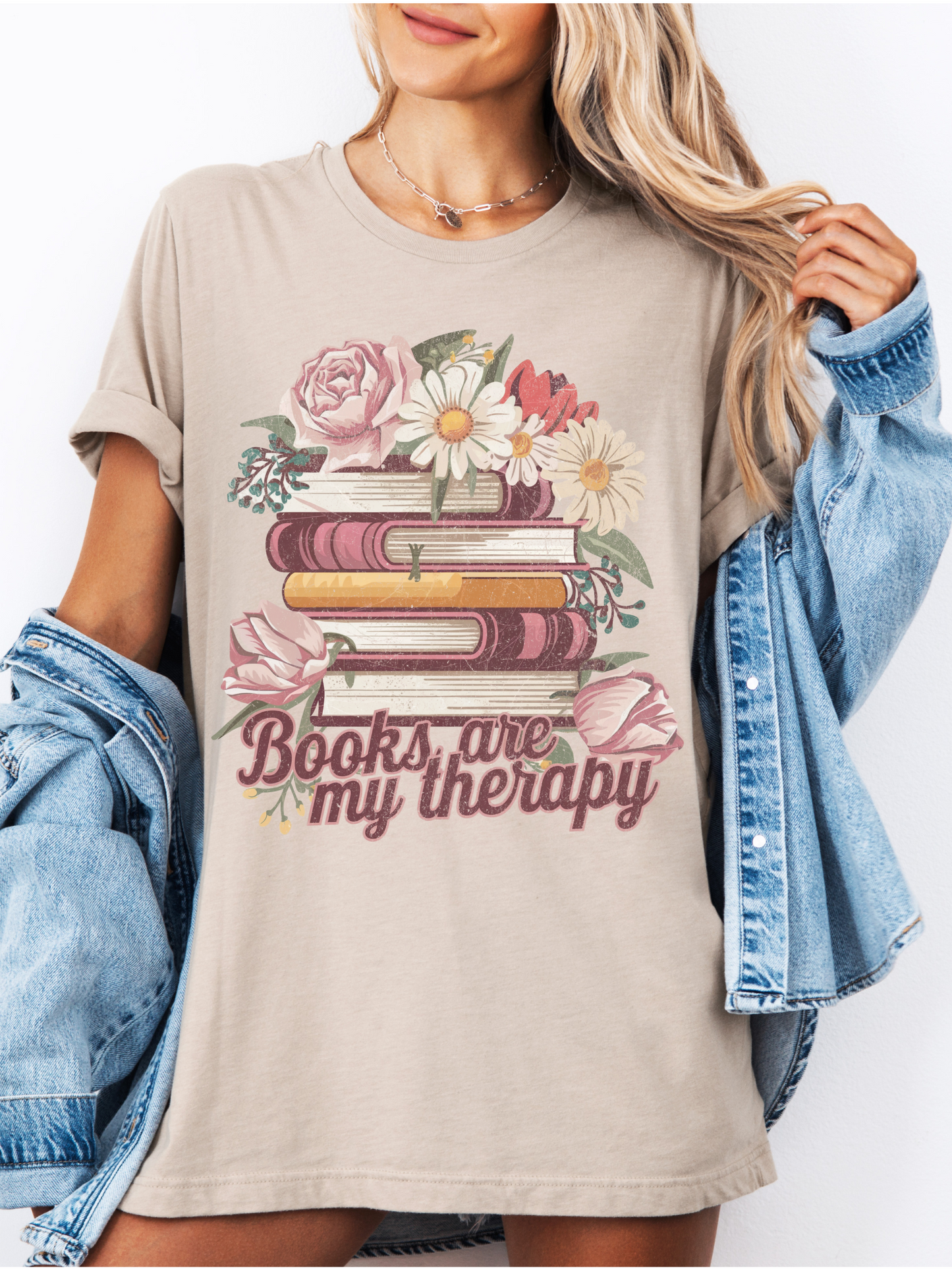 Books Are My Therapy T-Shirt