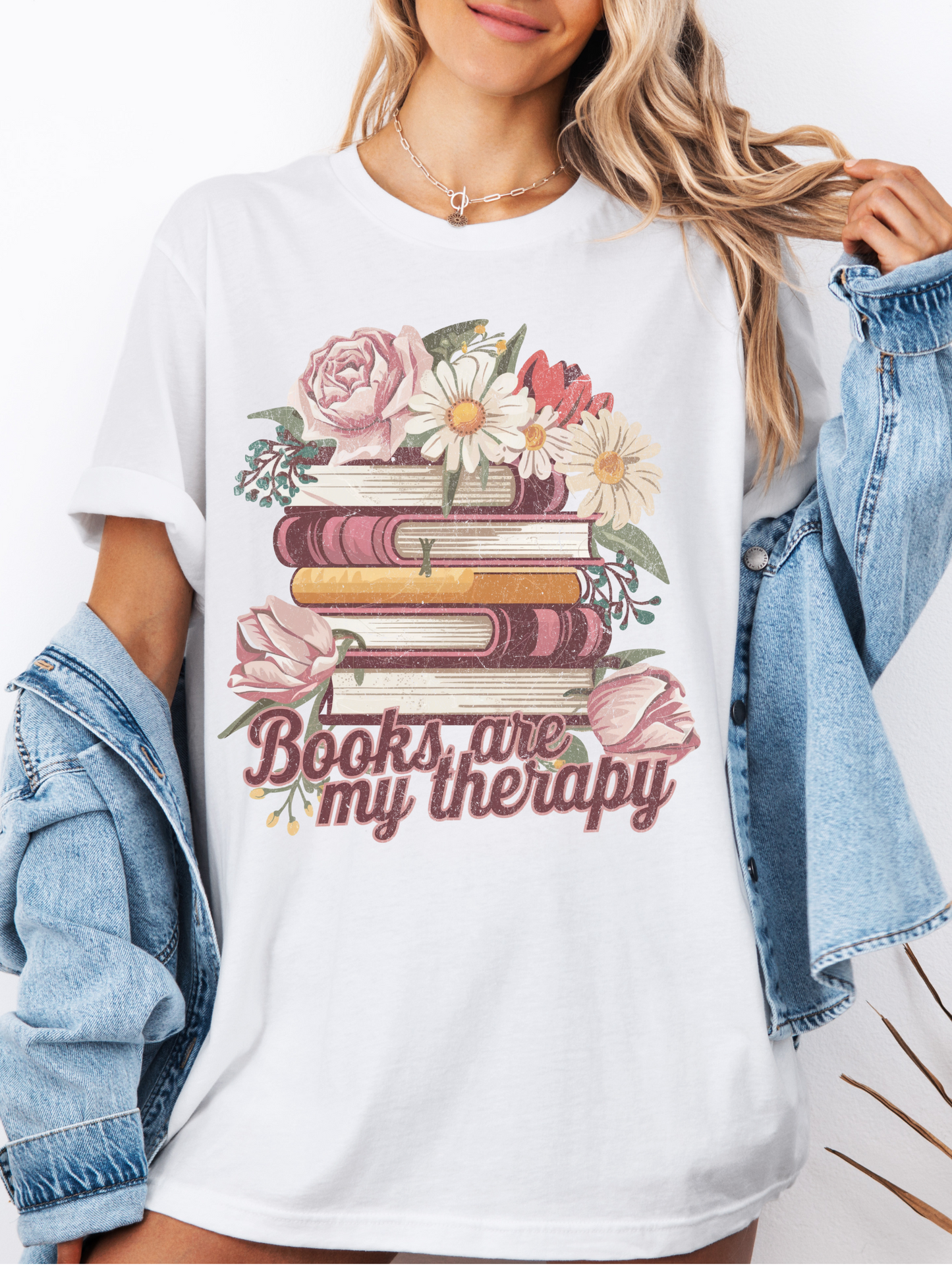 Books Are My Therapy T-Shirt