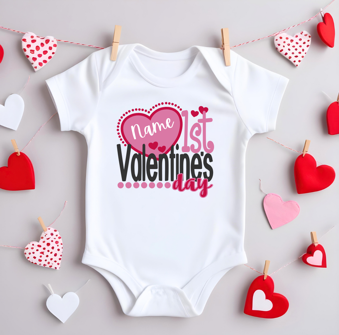 Baby's 1st Valentine's Day Onesie