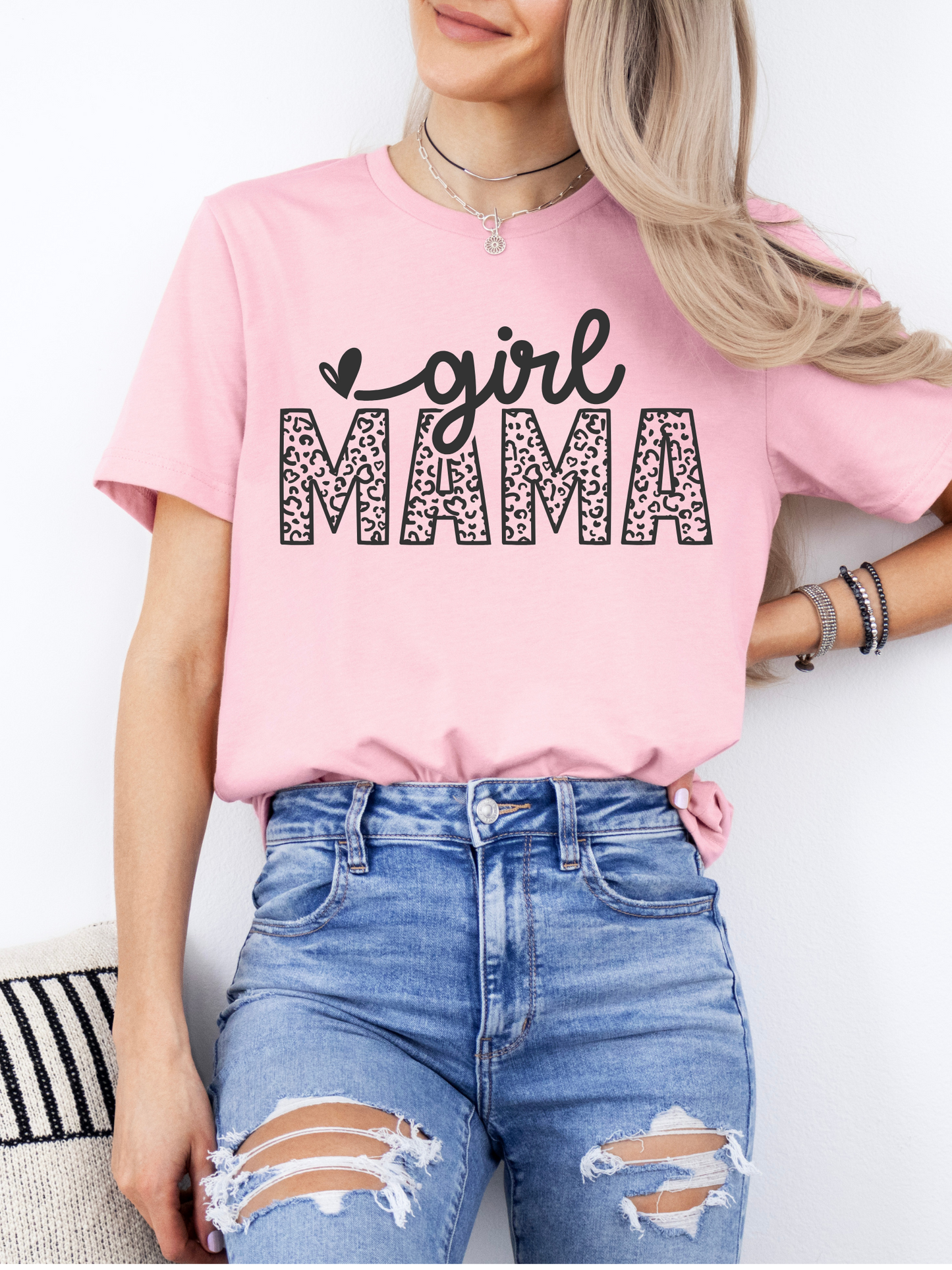 Boy Mama Leopard Print T-Shirt