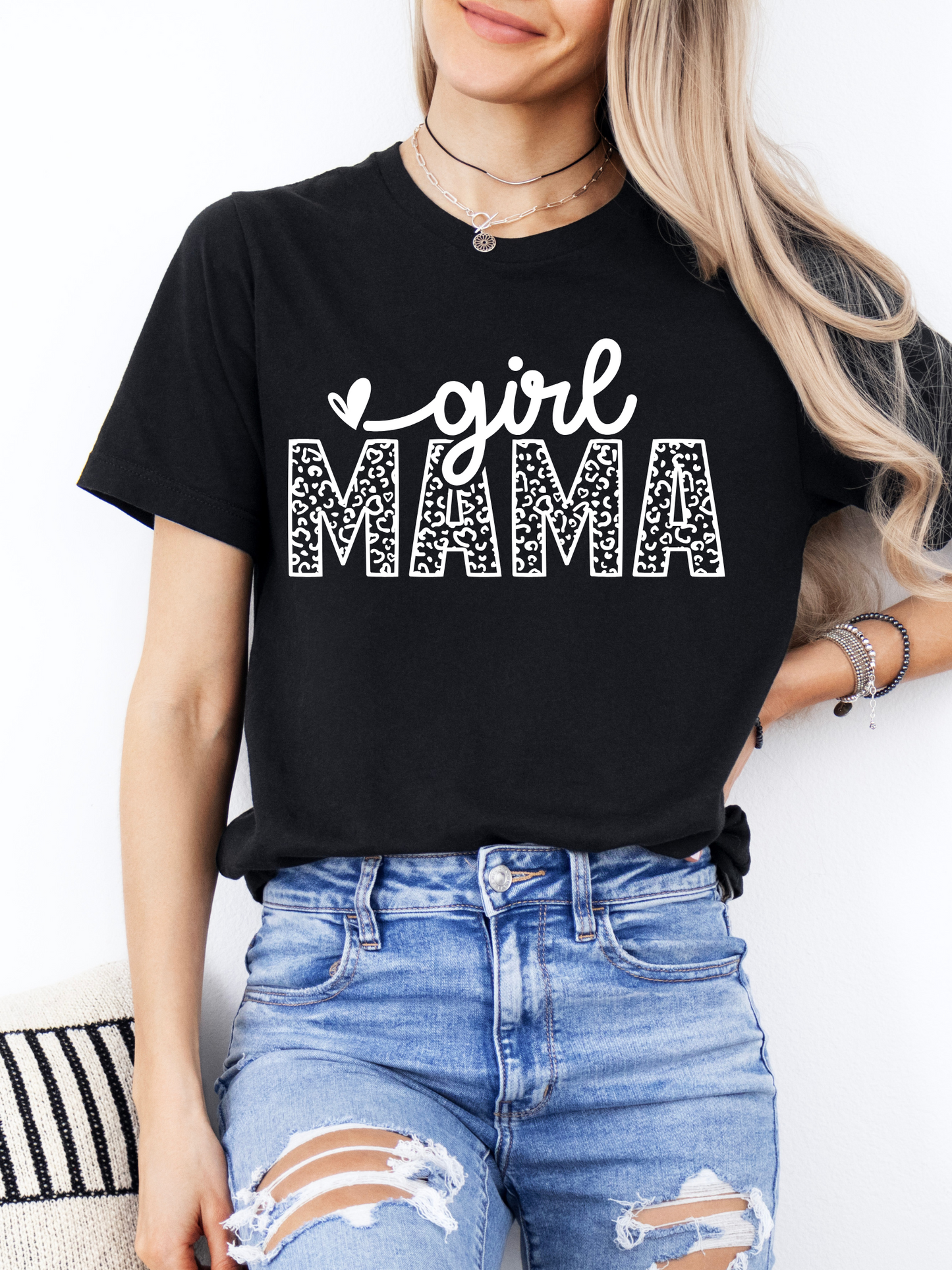 Boy Mama Leopard Print T-Shirt