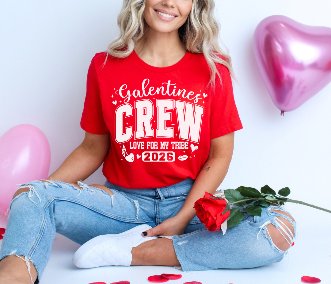 Galentine's Crew Matching T-Shirts