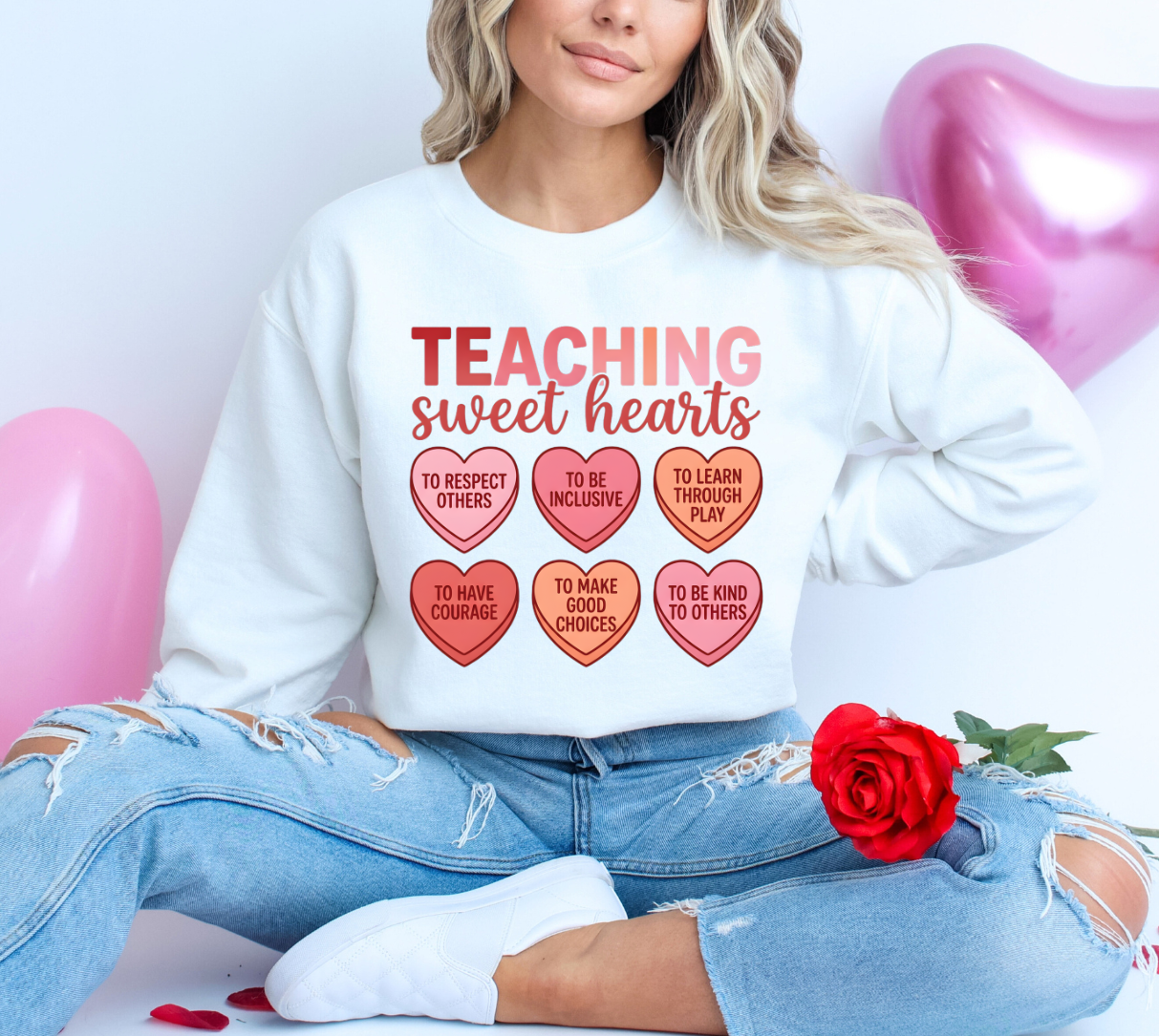 Teaching Sweet Hearts Sweatshirt