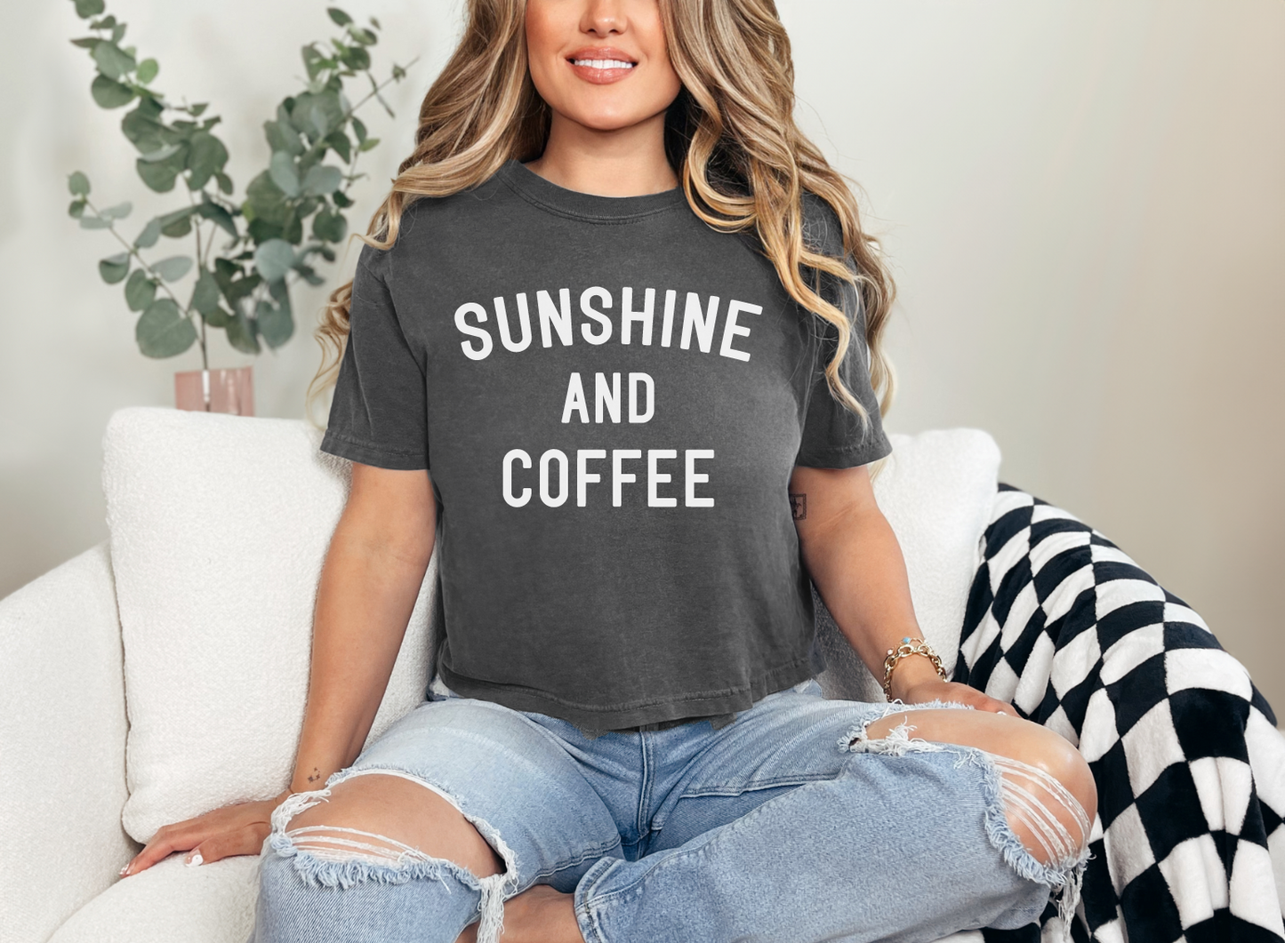 Sunshine and Coffee Crop Top