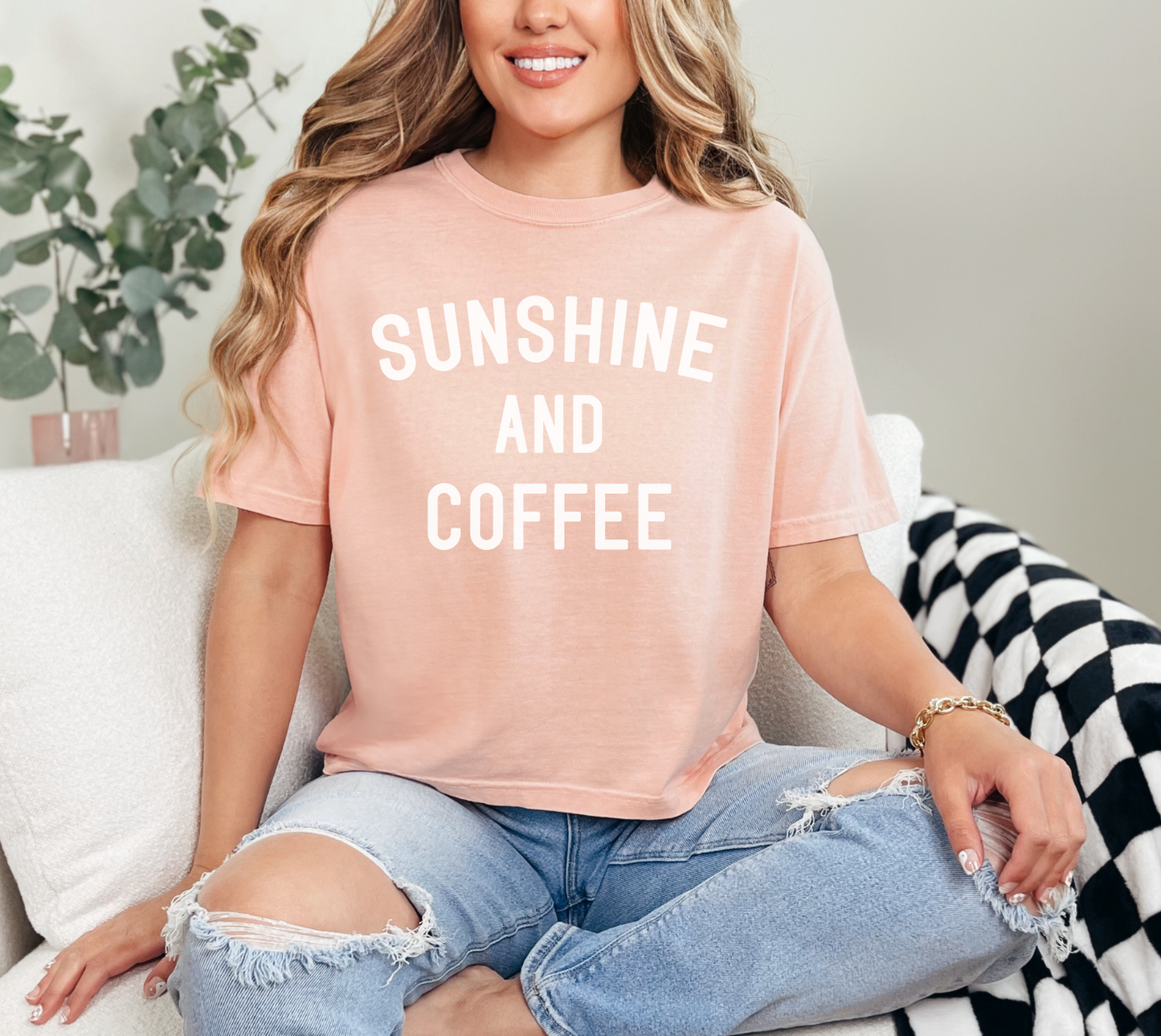 Sunshine and Coffee Crop Top