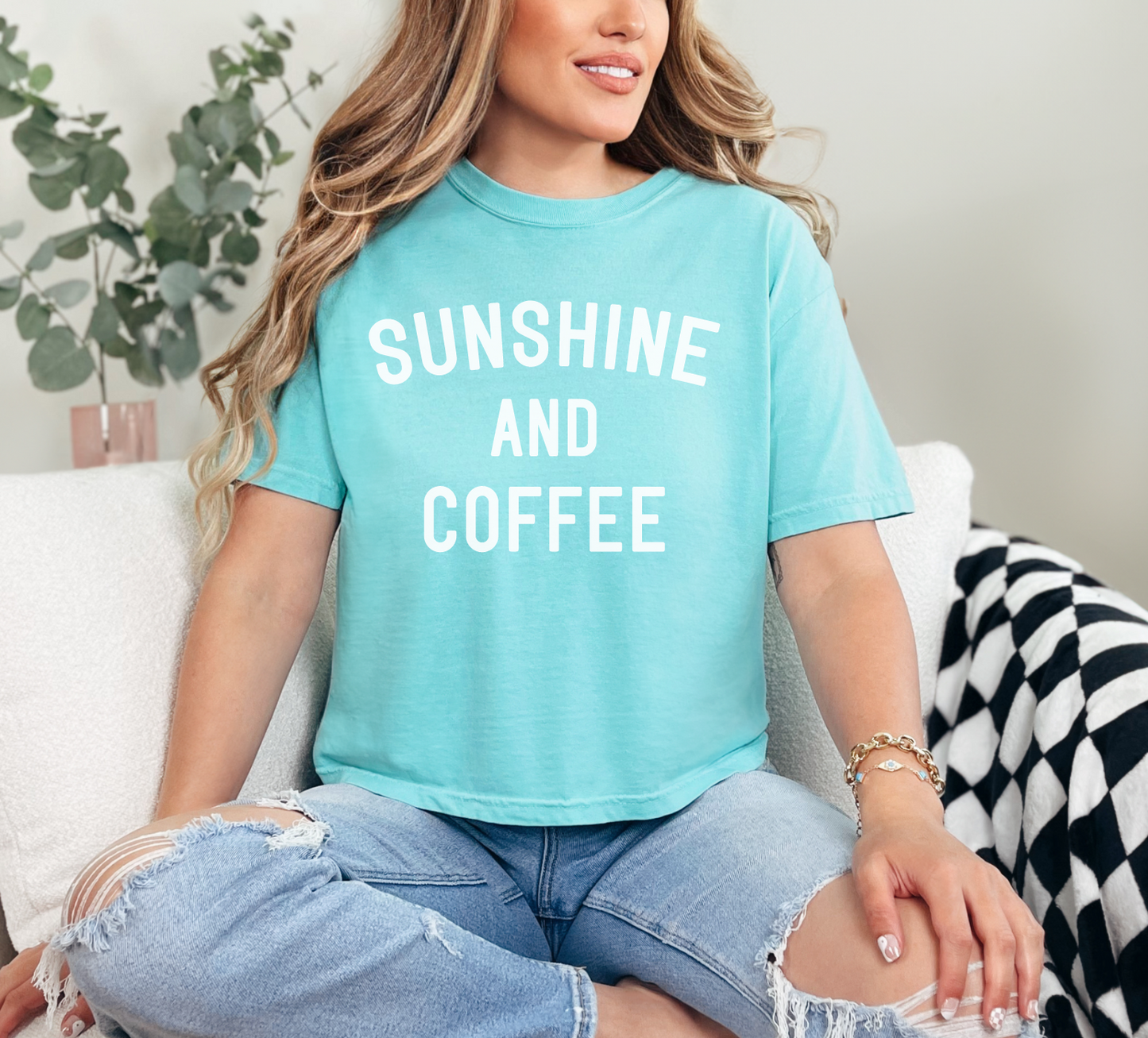 Sunshine and Coffee Crop Top