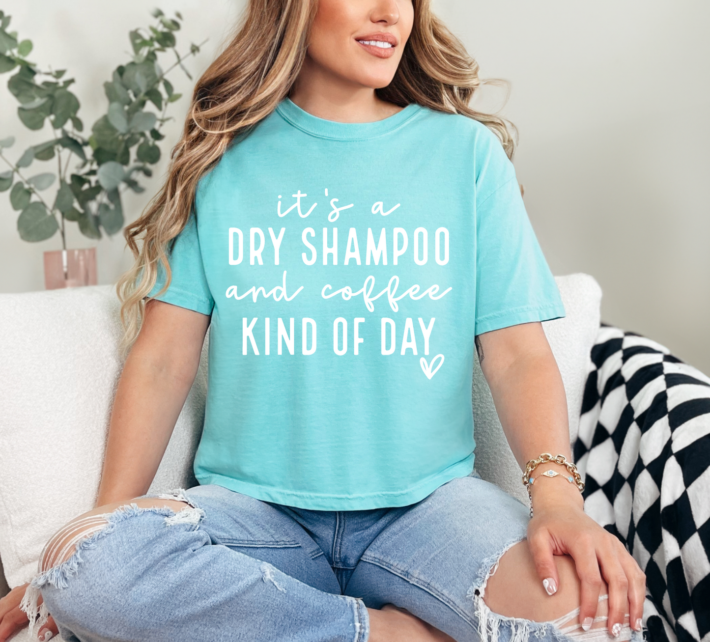 Dry Shampoo and Coffee Crop Top