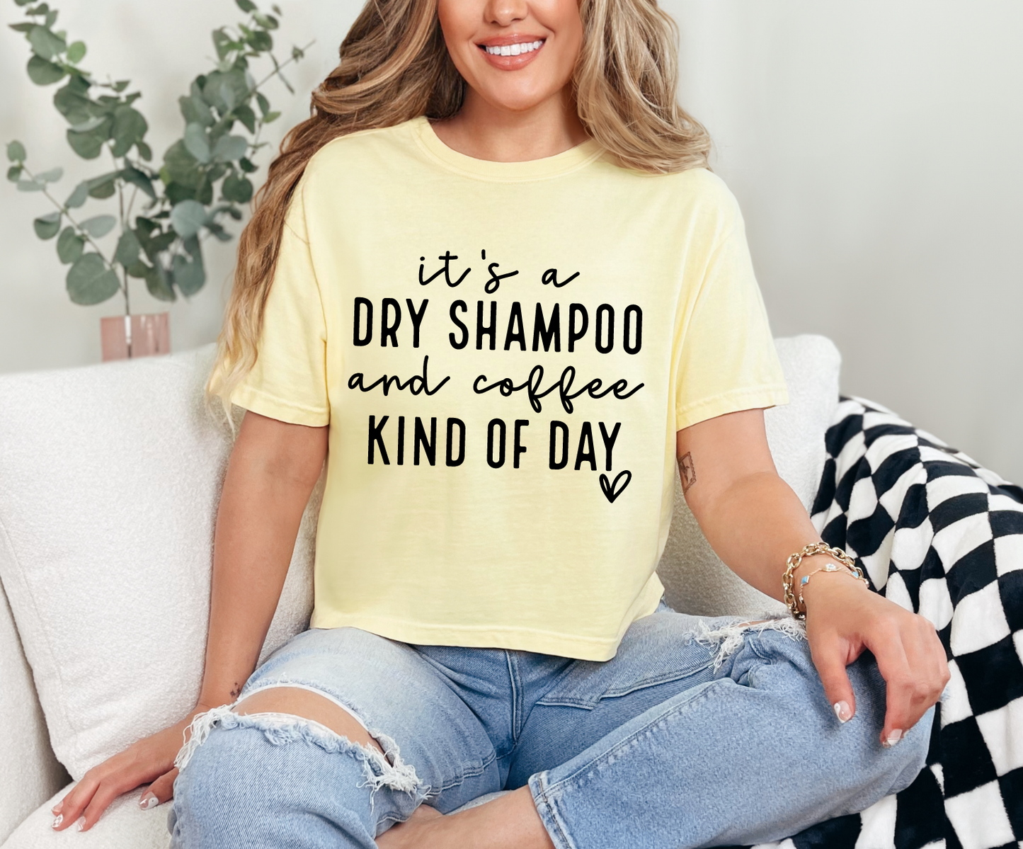 Dry Shampoo and Coffee Crop Top