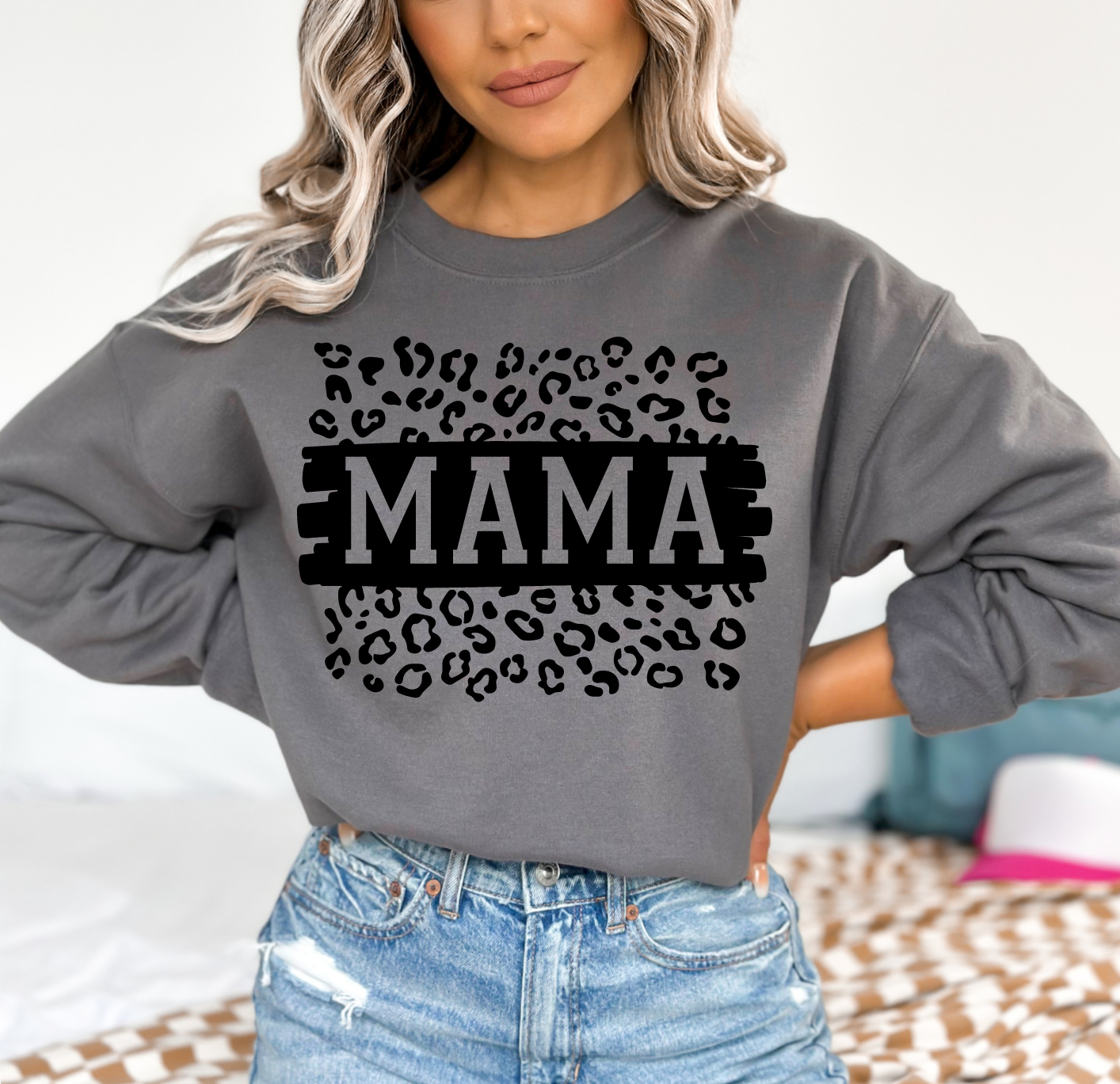 MAMA Leopard Sweatshirt