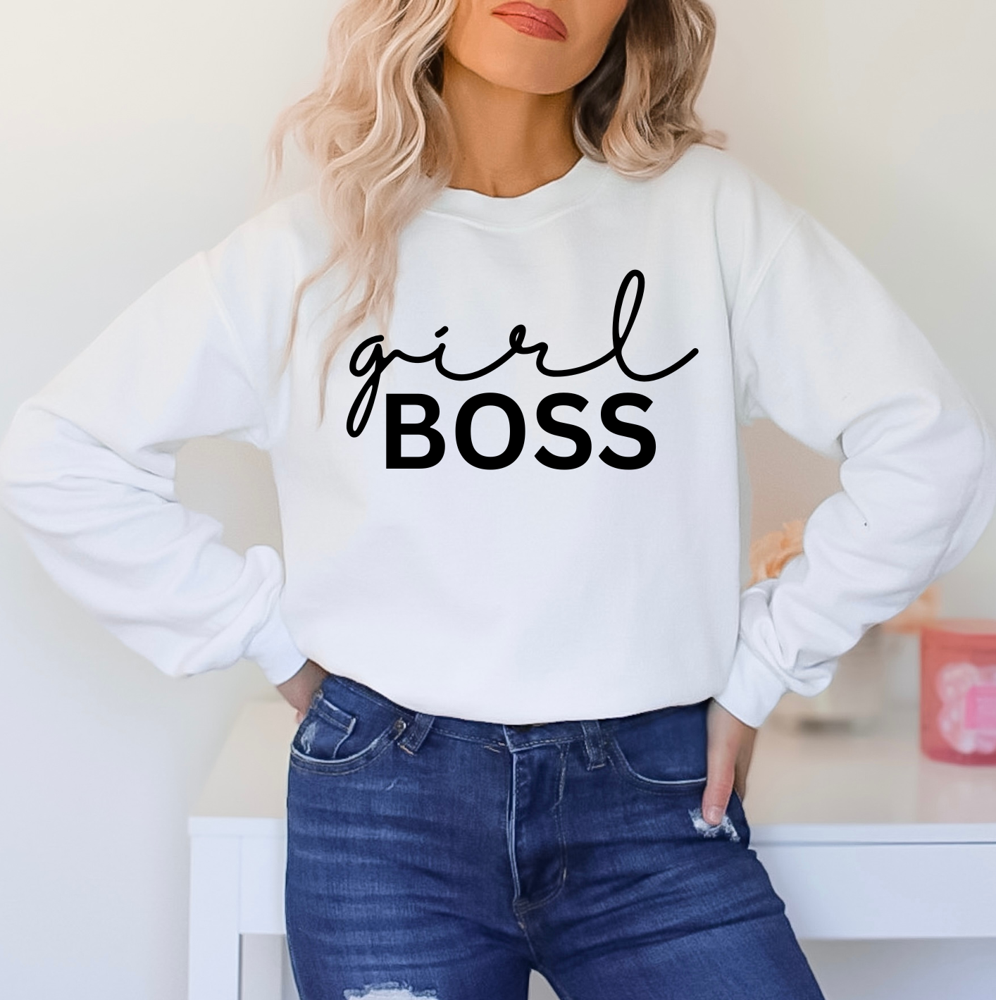 Girl Boss Sweatshirt Eliza Sara Co