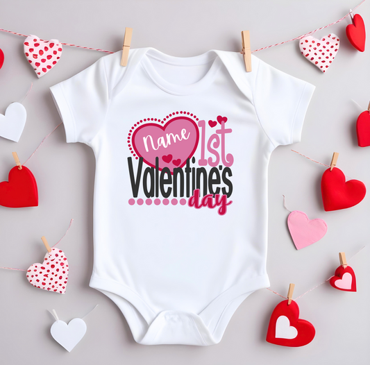 Baby's 1st Valentine's Day Onesie