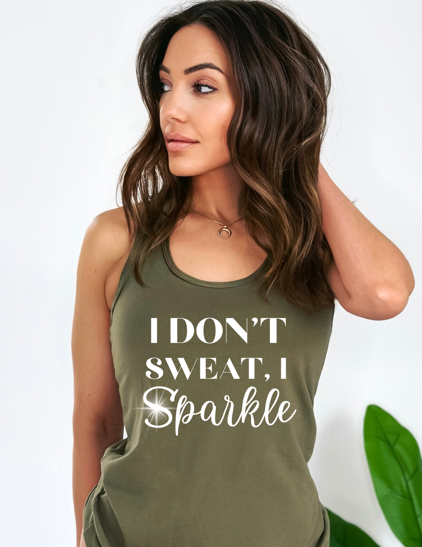 I don't Sweat I Sparkle Tank Top