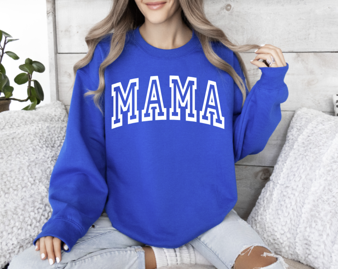 MAMA Large Varsity Font Sweatshirt