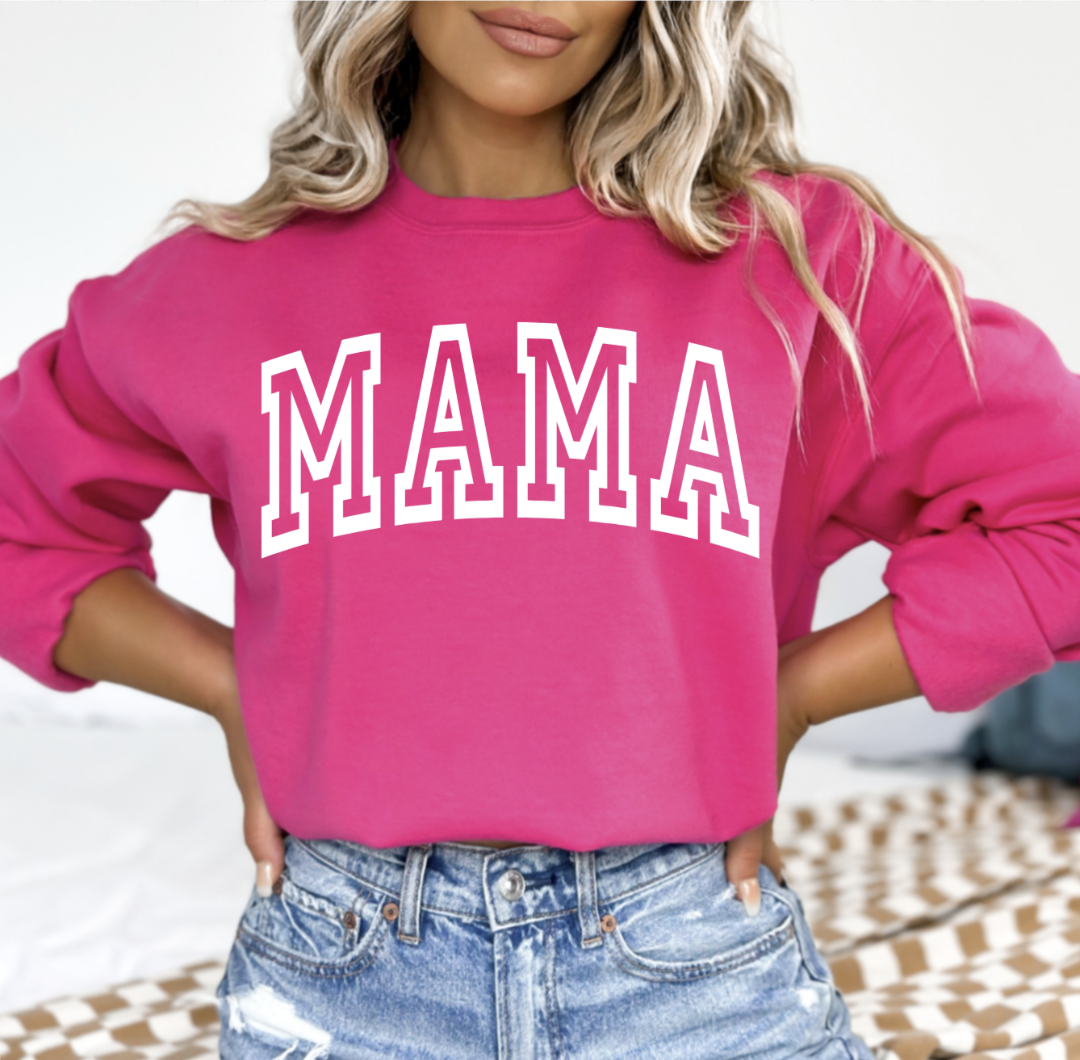 MAMA Large Varsity Font Sweatshirt