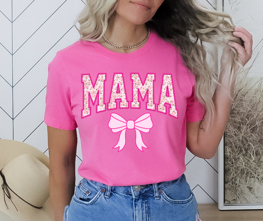 Floral Bow MAMA T-Shirt