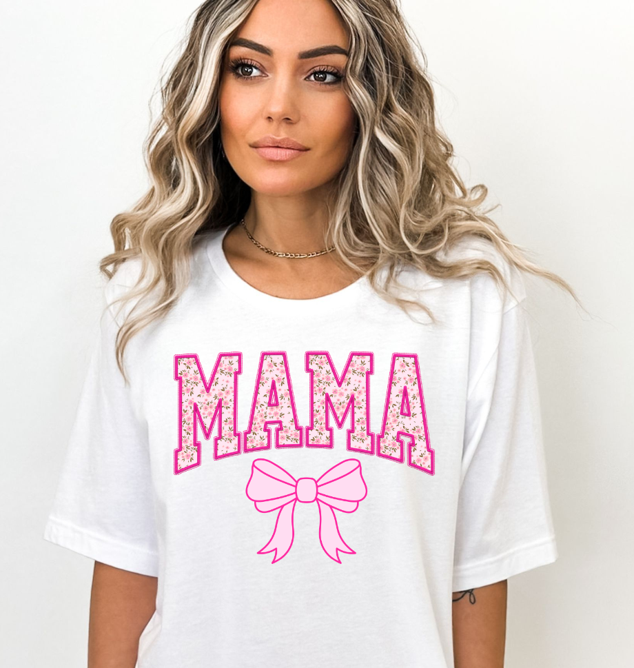 Floral Bow MAMA T-Shirt