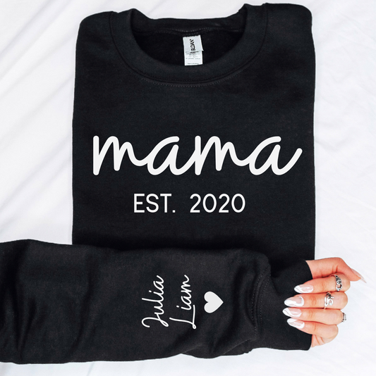 MAMA Cursive Personalized Sweatshirt