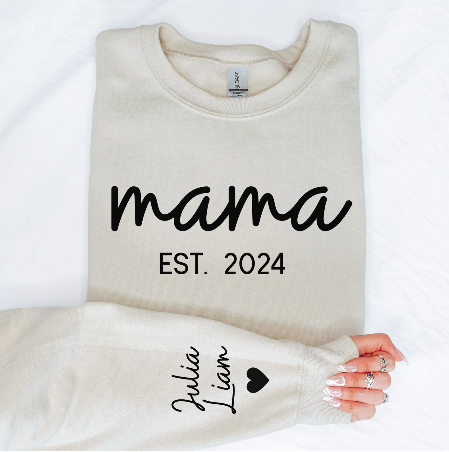 MAMA Cursive Personalized Sweatshirt