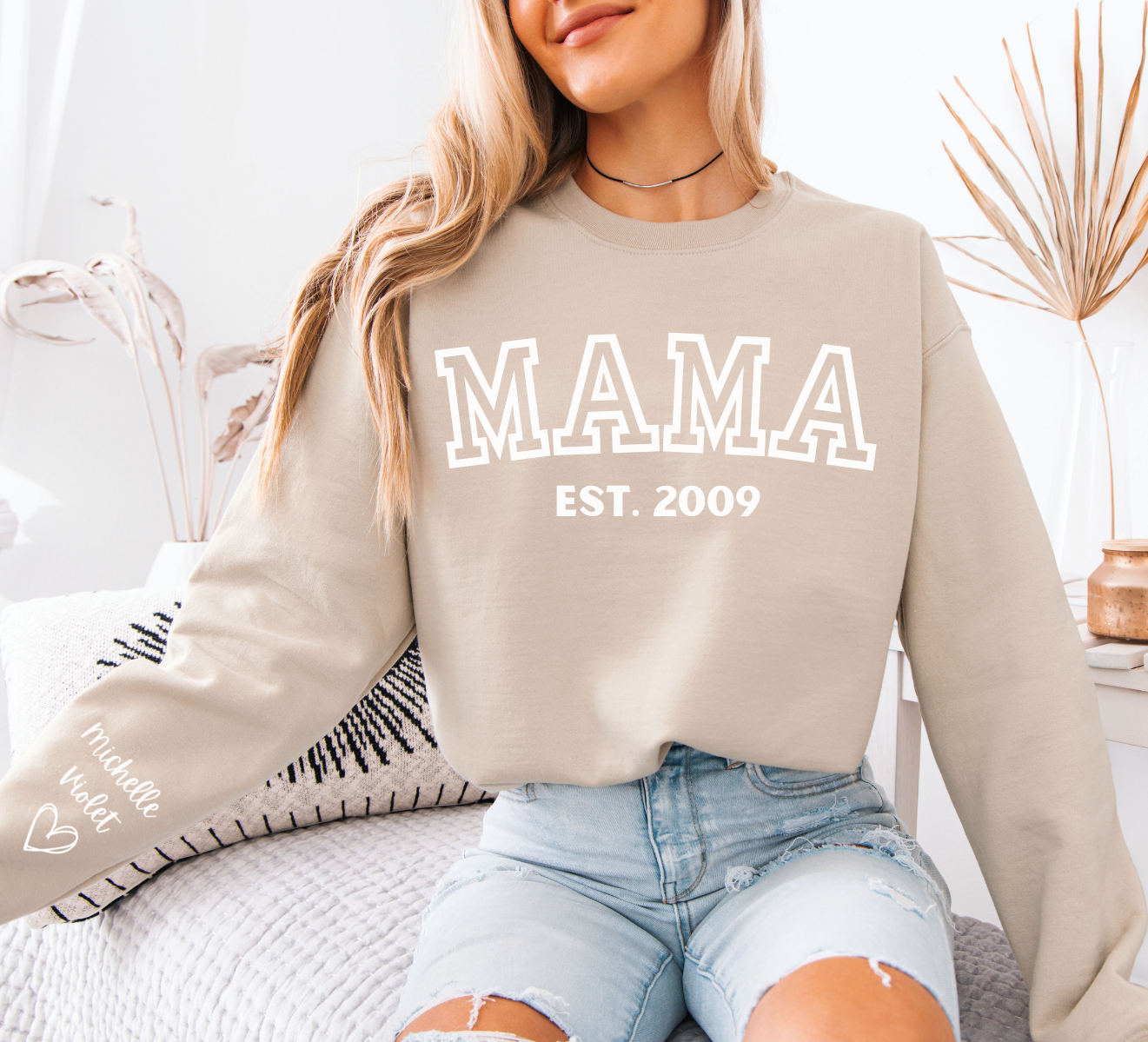 MAMA Varsity Personalized Sweatshirt