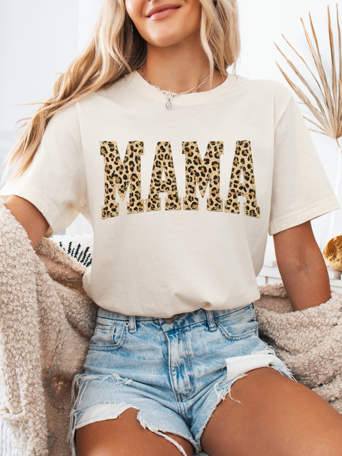 Leopard Print Mama T-Shirt