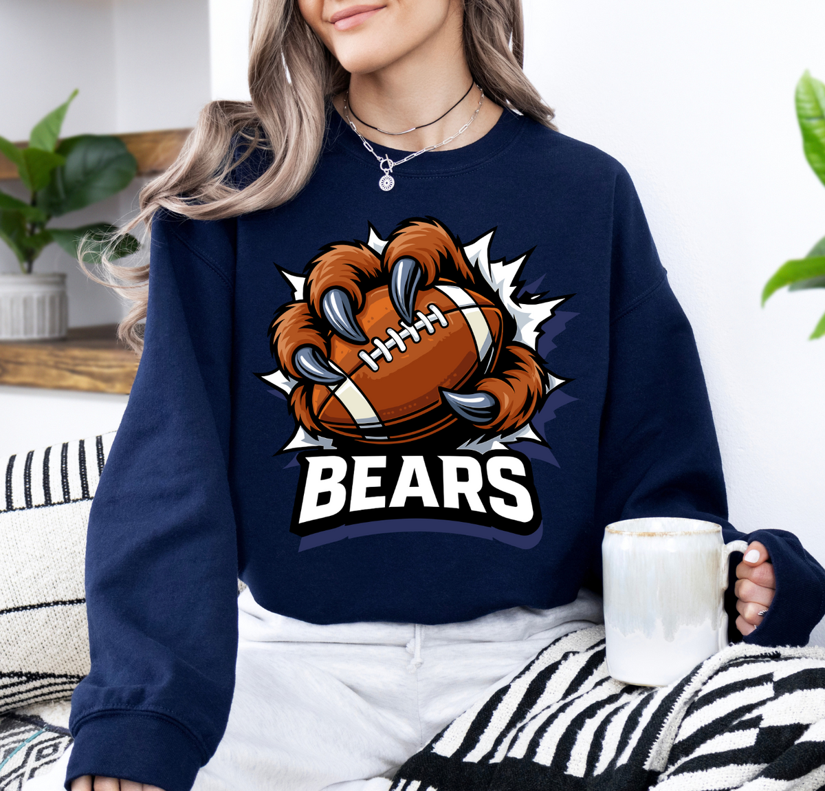 Bears Football Claw Sweatshirt