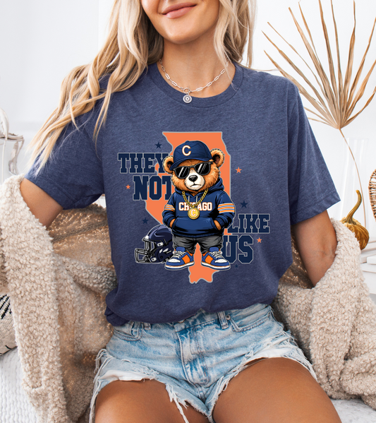 The Not Like Us Bears Football T-Shirt