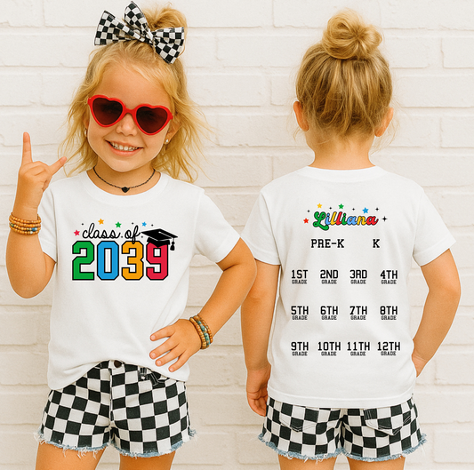 Personalized Handprint Graduation T-Shirt