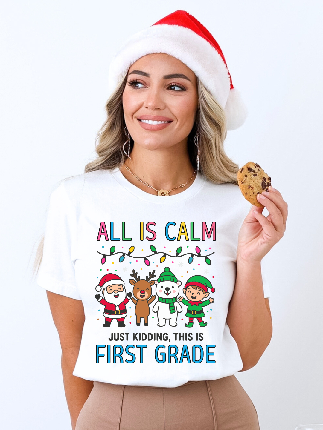 All is Calm Personalized Grade T-Shirt