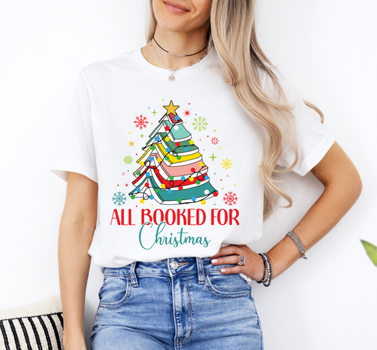 All Booked For Christmas T-Shirt