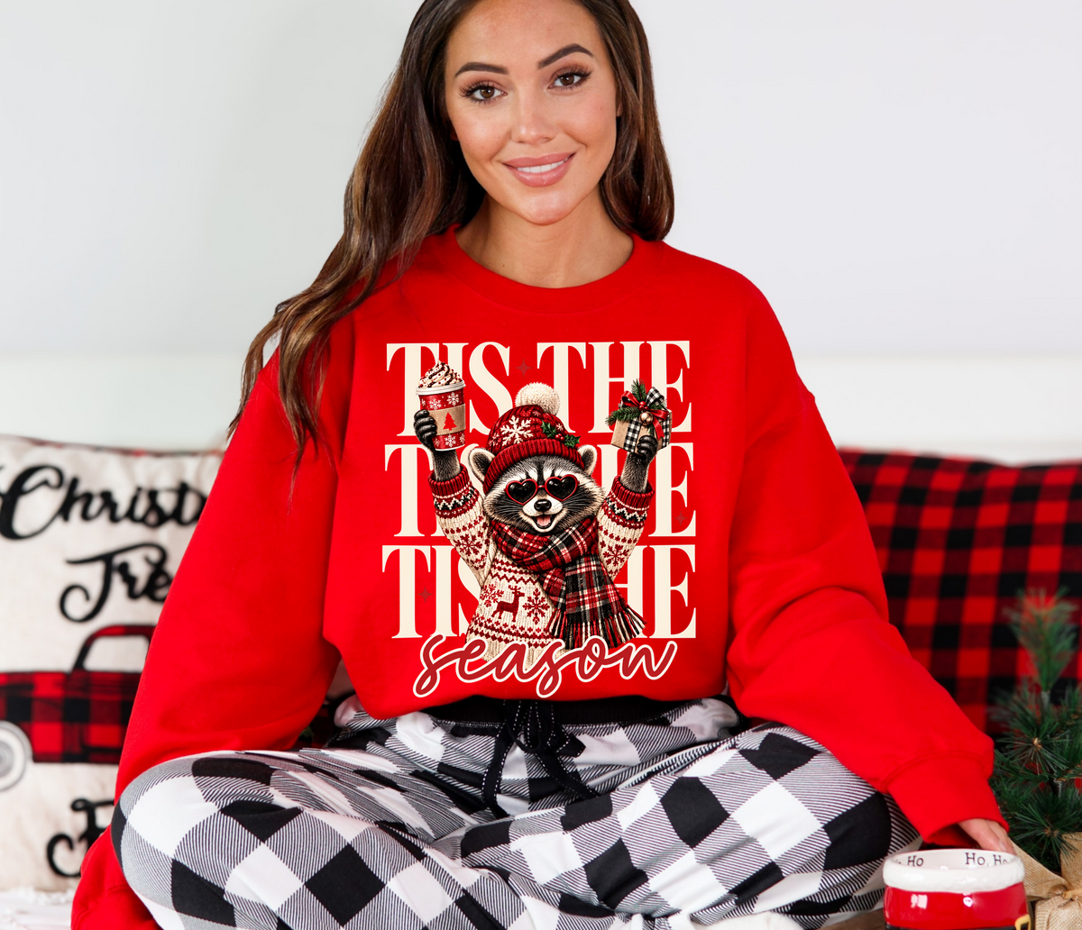 Tis The Season Raccoon Sweatshirt