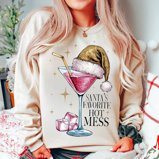 Santa's Favorite Hot Mess Sweatshirt