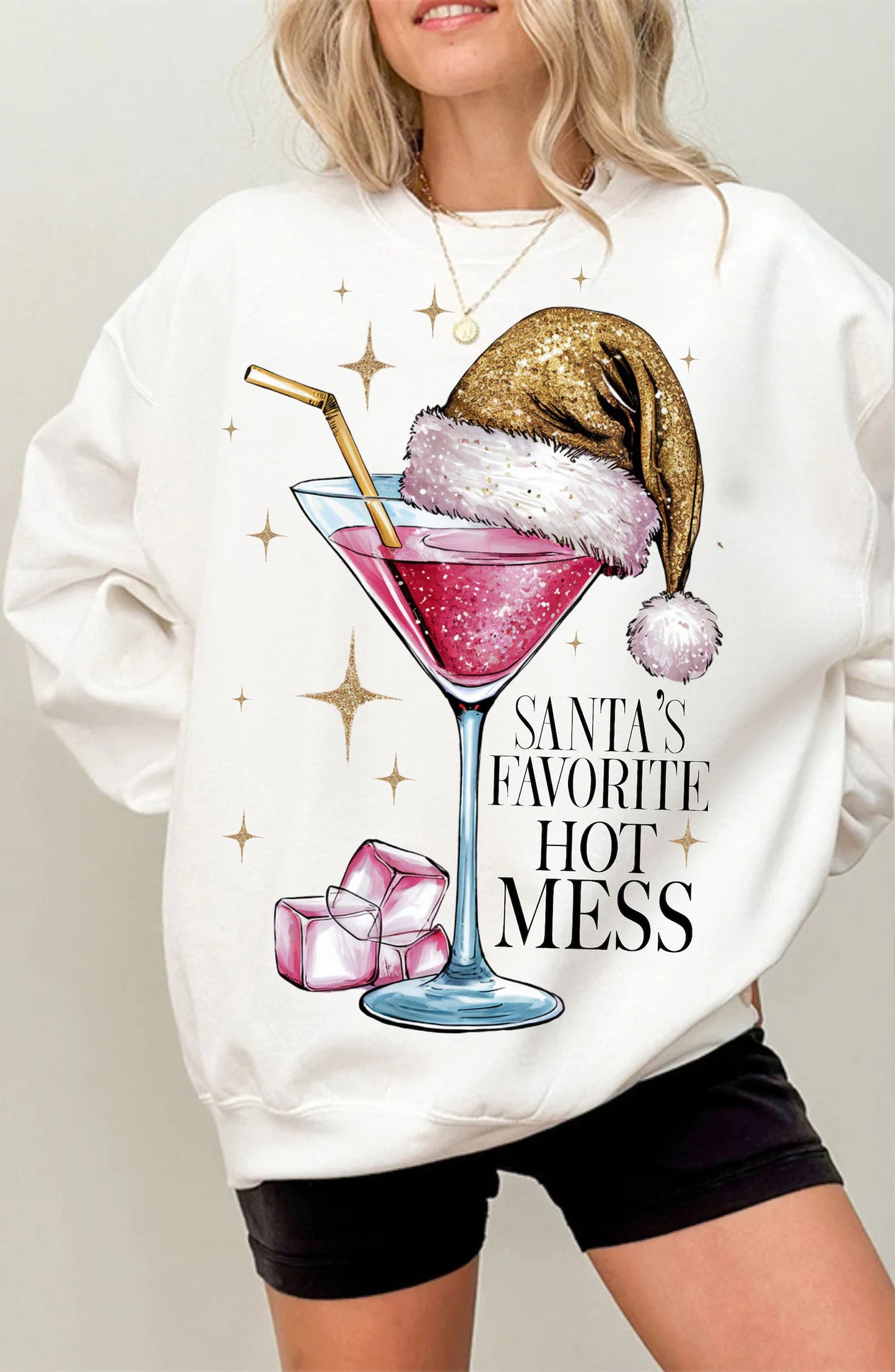 Santa's Favorite Hot Mess Sweatshirt